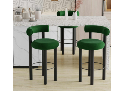 Green Modern Bar Stool Designer Lounge Chair Stylish Armchair