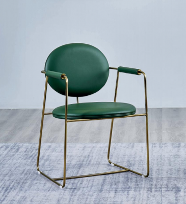 Green stainless steel chair designer armchair luxurious single-seater modern furniture