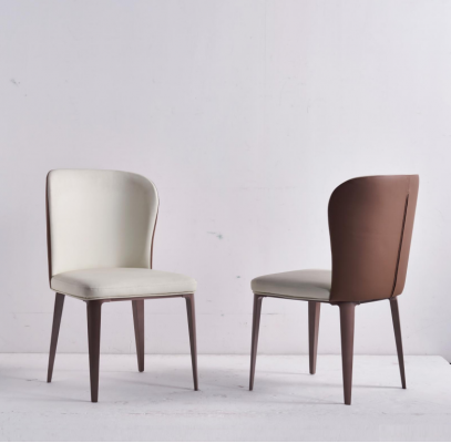 Dining chair designer single-seater without armrests wooden chair upholstered furniture