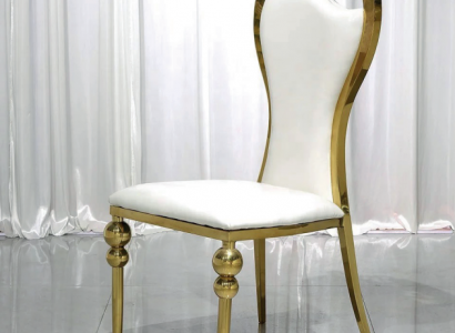 Classic Dining Room White-Gold Chair Upholstered Chairs Wooden Chairs New