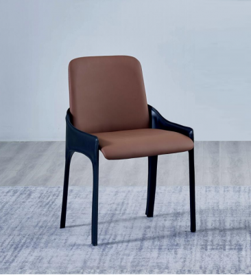 Brown dining chair stylish single-seater luxury upholstered chairs chairs