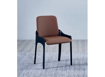 Brown dining chair stylish single-seater luxury upholstered chairs chairs