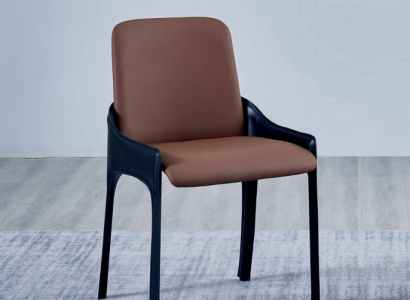 Brown dining chair stylish single-seater luxury upholstered chairs chairs