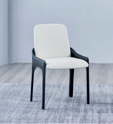 Modern white-black dining chair designer dining furniture chair.