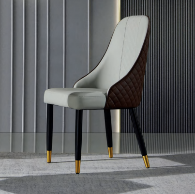 Black-Grey Dining Chair Luxurious Dining Furniture Wooden Chairs New