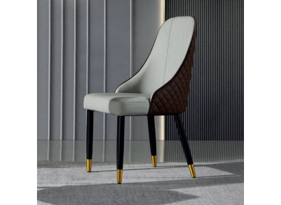 Black-Grey Dining Chair Luxurious Dining Furniture Wooden Chairs New