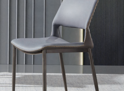 Gray dining chair designer 1-seater luxury armchairs one-seater new