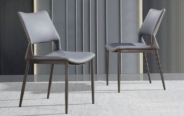 Gray dining chair designer 1-seater luxury armchairs one-seater new