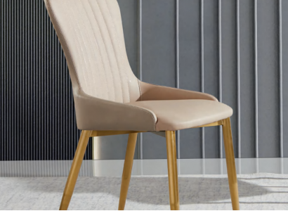Dining room seating furniture green single-seater upholstered chair luxury wooden chairs