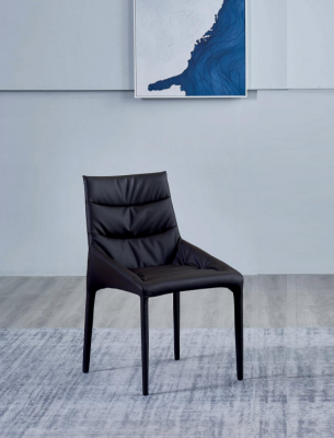 Black Upholstered Dining Chair Designer Textile Chairs Dining Room Furniture