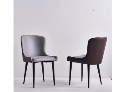 Gray armchair designer dining chairs wood kitchen single-seater