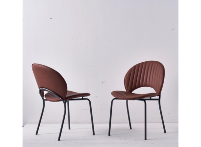 Brown dining room chair luxury armchairs kitchen chair leather wood chairs