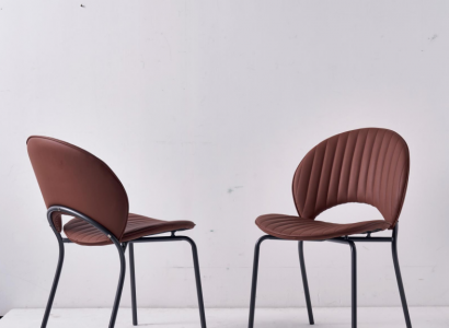 Brown dining room chair luxury armchairs kitchen chair leather wood chairs