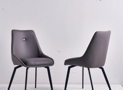 Modern Gray Chair Dining Room Wood Metal Chairs Designer Armchairs