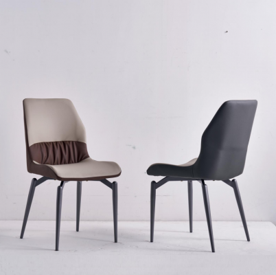 Beige single-seater chairs without armrests dining room chairs kitchen furniture