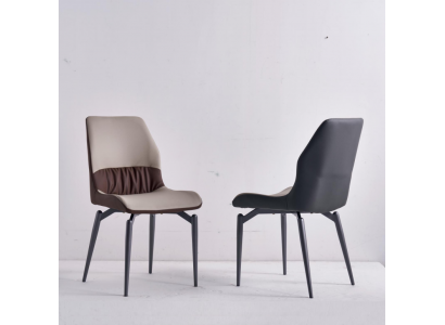 Beige single-seater chairs without armrests dining room chairs kitchen furniture