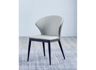 White upholstered chairs designer textile single-seat dining room noble wooden chairs