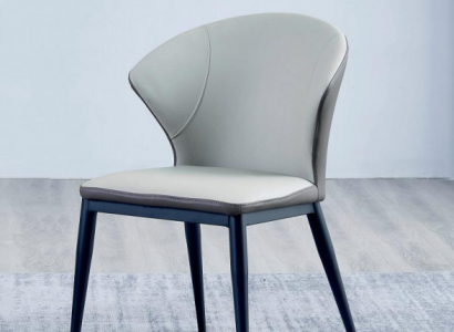 White upholstered chairs designer textile single-seat dining room noble wooden chairs
