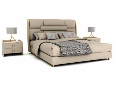 Bedroom furniture designer bed wooden frame double bed modern beds