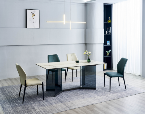 White Dining Table Design Dining Group 4x Modern Chairs Luxury Dining Room