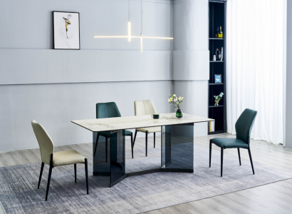 White Dining Table Design Dining Group 4x Modern Chairs Luxury Dining Room
