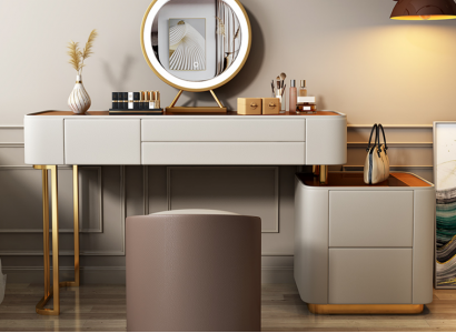 Stylish White Vanity Table with Drawers Designer Dressing Table