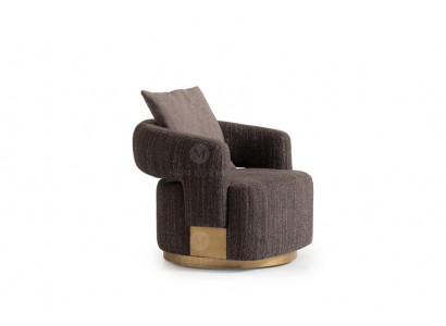 Armchair Single Seater Grey Wood Living Room TV Chair Recliner Chair