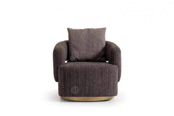 Armchair Single Seater Grey Wood Living Room TV Chair Recliner Chair