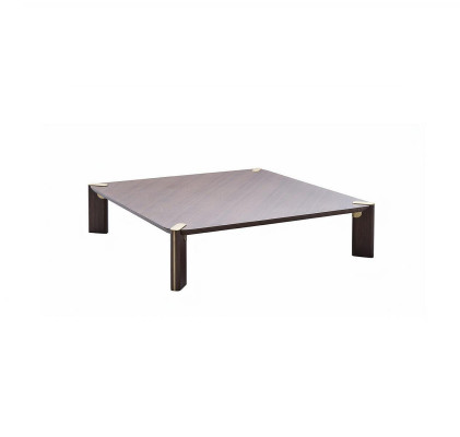 Living room suite corner sofa fabric sofa armchair coffee table set 6-piece brown