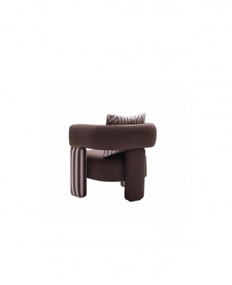 Cocktail chair armchair single-seater living room club chair white fabric seat