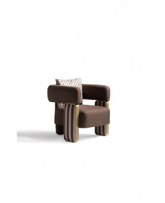 Cocktail chair armchair single-seater living room club chair white fabric seat