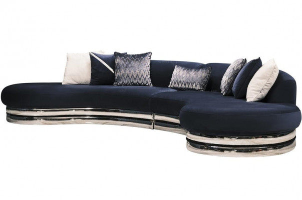 Complete sofa set fabric sofa upholstered sofa couch blue set sofa 3-piece