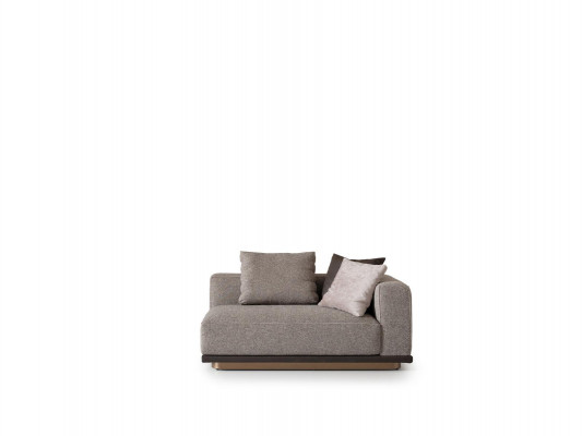 Living room set with four-seater sofa and five-piece coffee table set in gray
