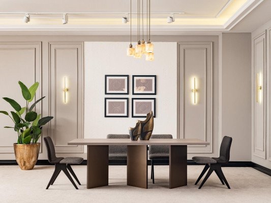 Dining set dining nook dining room furniture dining table dining room 7-piece wood gray