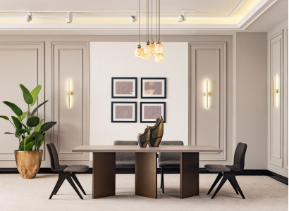 Dining set dining nook dining room furniture dining table dining room 7-piece wood gray