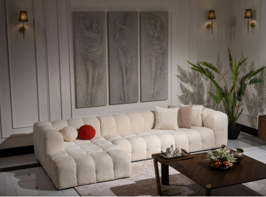 Sectional sofa fabric sofa upholstered sofa modern luxury sofa relax white sofas