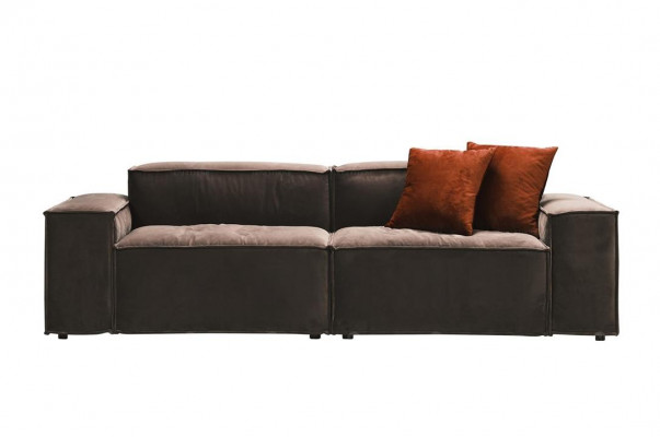 Fabric sofa set three-seater armchair gray couch set suite