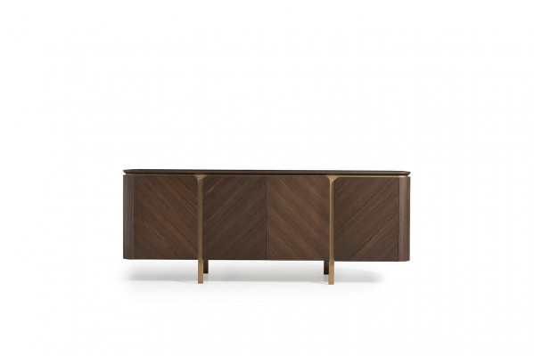Dining room sideboard mirror set dresser brown wood