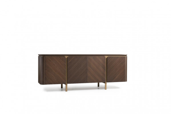 Dining room sideboard mirror set dresser brown wood