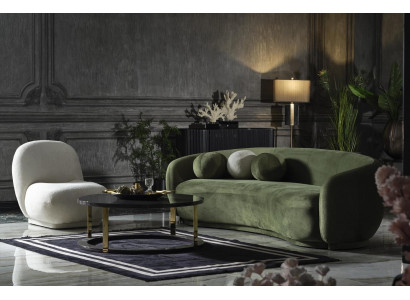 Fabric sofa suite upholstered sofa modern set 2-piece green sofa