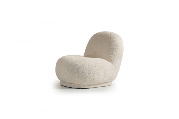 Armchair cocktail chair modern white upholstery fabric seat single-seater