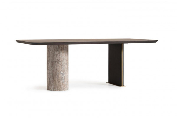 Dining table dining room table table dining room wood brown 220 cm modern