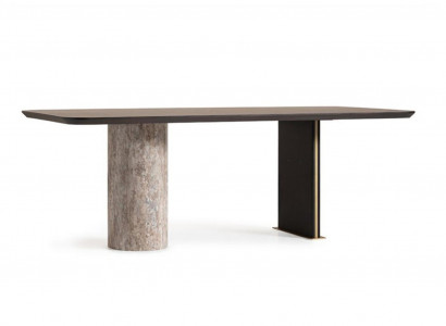 Dining table dining room table table dining room wood brown 220 cm modern