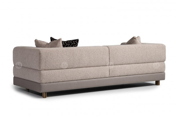 Three-seater couch sofa 3-seater upholstered sofa fabric sofa modern gray