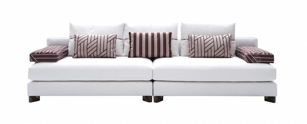 Sofa 4-seater fabric sofa Sofa 4-seater upholstered sofa white sofas modern