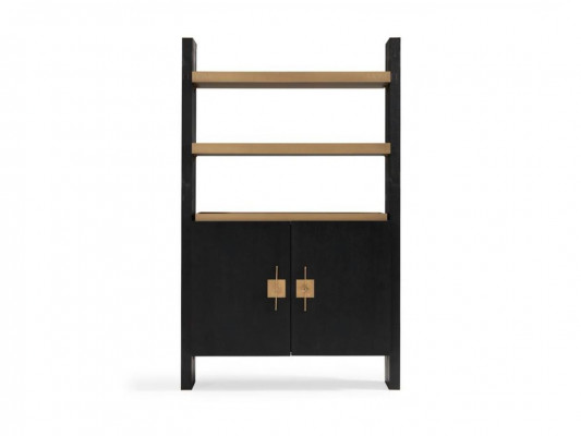 Cabinet with shelves wooden cabinet wardrobes wood black design gold new