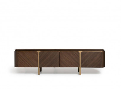 Sideboard RTV Lowboard TV Stand Table Wood Brown Living Wall Modern