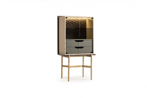 Bar cabinet cupboard display cabinet bar wood living room modern beige luxury