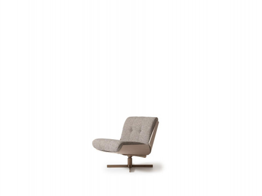 Swivel chair armchair fabric single-seater gray living room club chair