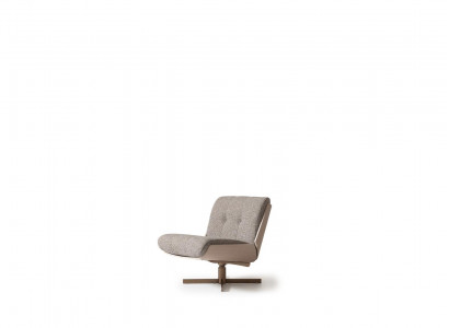 Swivel chair armchair fabric single-seater gray living room club chair